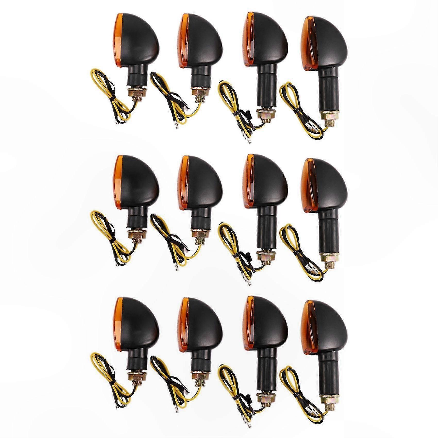 Universal 12V Motorcycle Turn Signal Flashing Halogen Indicator Light for Front and Rear
