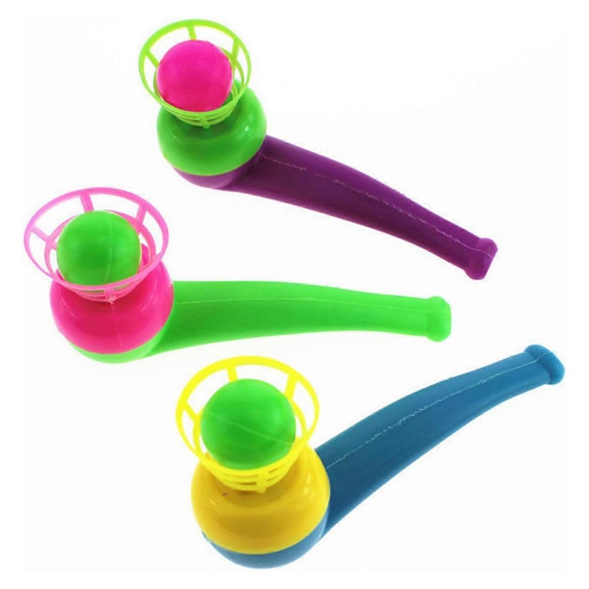 Ball Blowing Pipe, Educational Breath Blow Game Balancing Ball Toy, Interactive Children Gathering