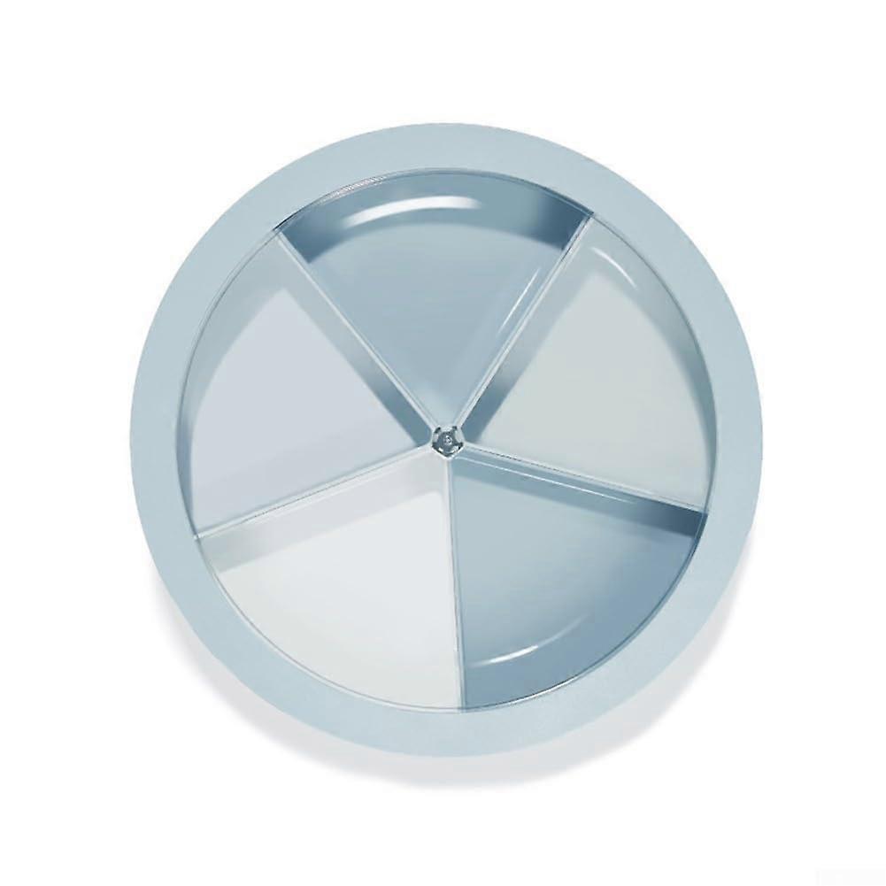 Elegant snack tray with removable compartments for neat and convenient snacking (blue)