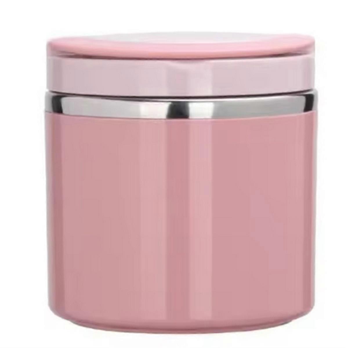 Food Thermal Jar Insulated Soup Cup Containers Pink 1000ml