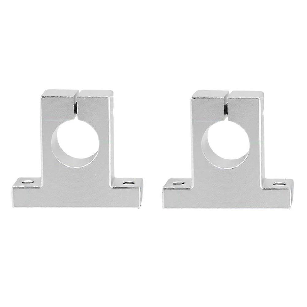 2 Pcs Linear Motion Rail Clamping Rod Rail Guide Support Shaft Bracket Coupling Mount SK25 25mm