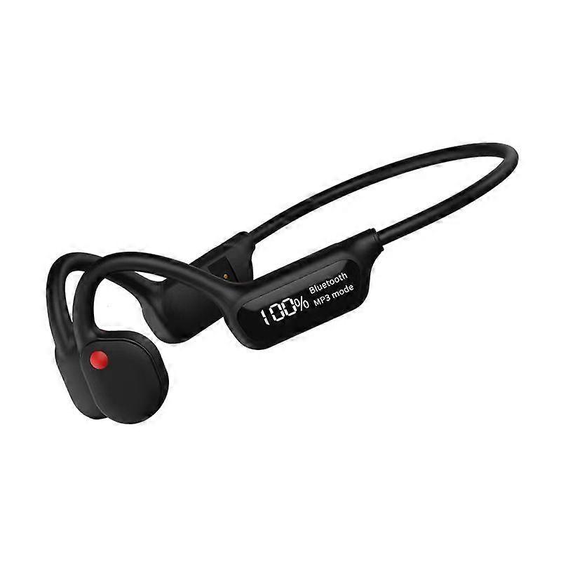 X10 Bone Conduction Headphones Bluetooth 5.3 Built-In Mp3 Player 32G Memory Sports Headphones for Swimming Running Black