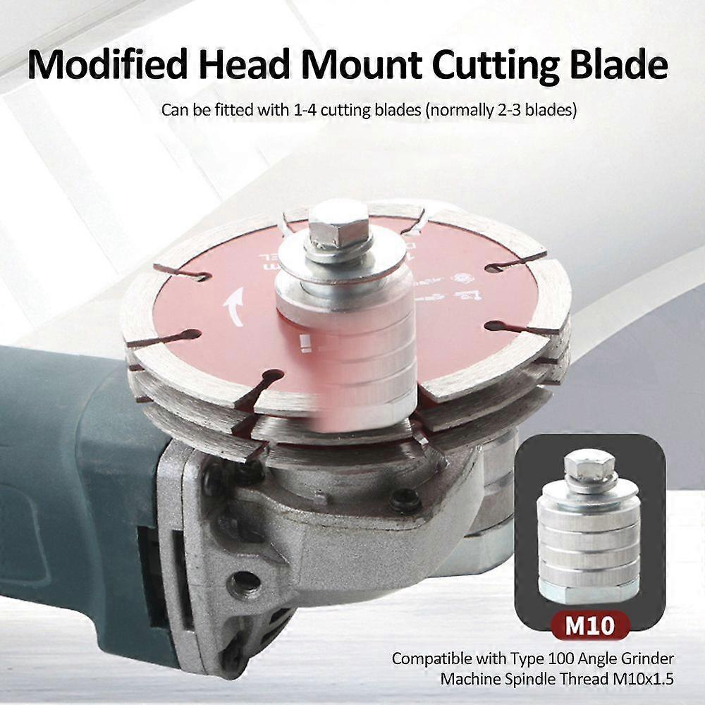 M10 Angle Grinder to Grooving Machine Adapter Quick Change Slotter Adapter Conversion Head Attachment Angle Grinder Variable Slotting Machine Converte