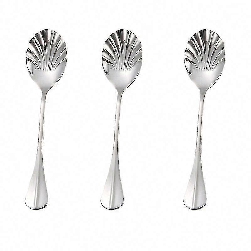 3pcs Shell Shaped Stirring Spoons for Coffee, Tea, and Cocktails