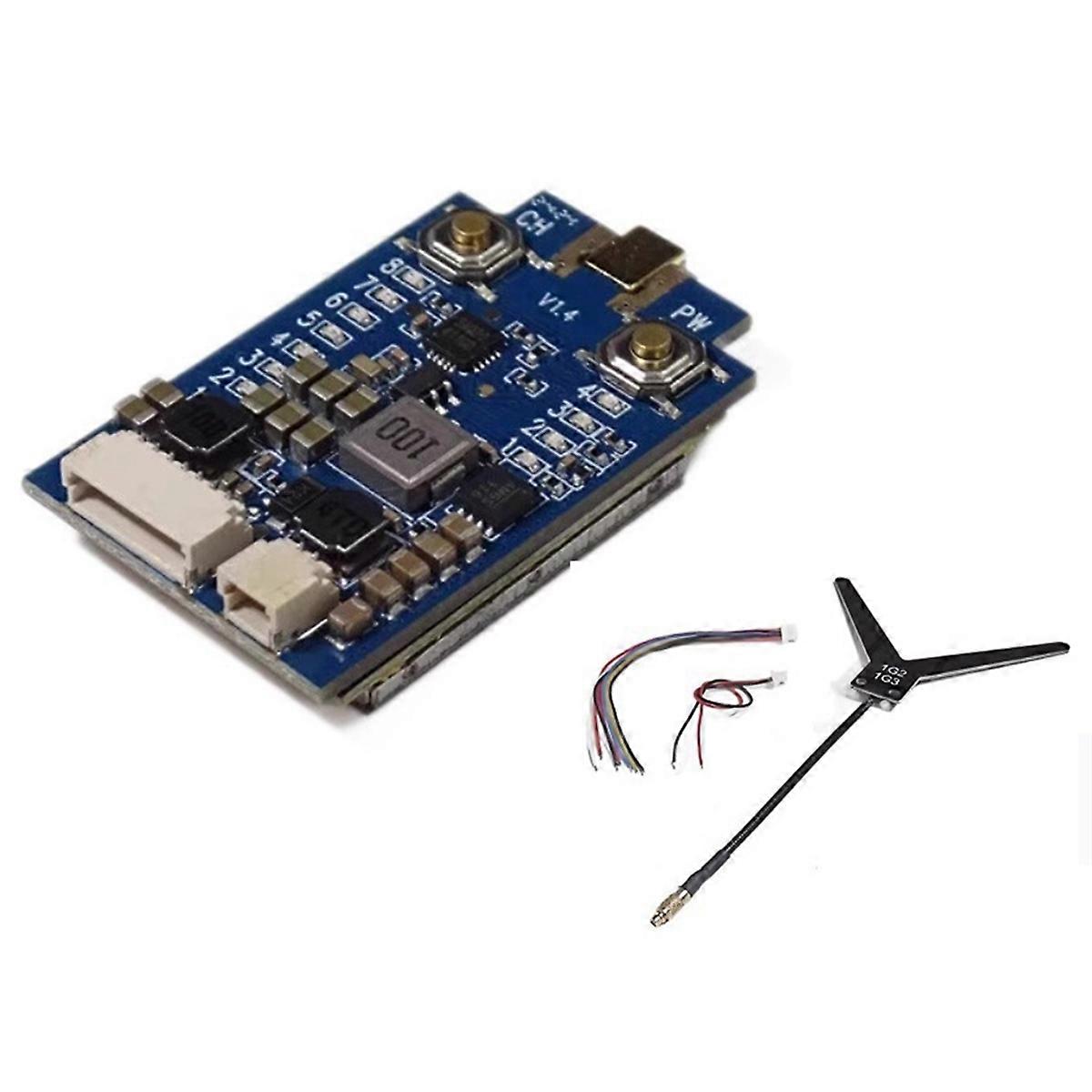 1.2G/1.3G 1W 8CH VTX FPV Video Transmitter 1120-1360MHz MMCX Interface for Long-Range Drone
