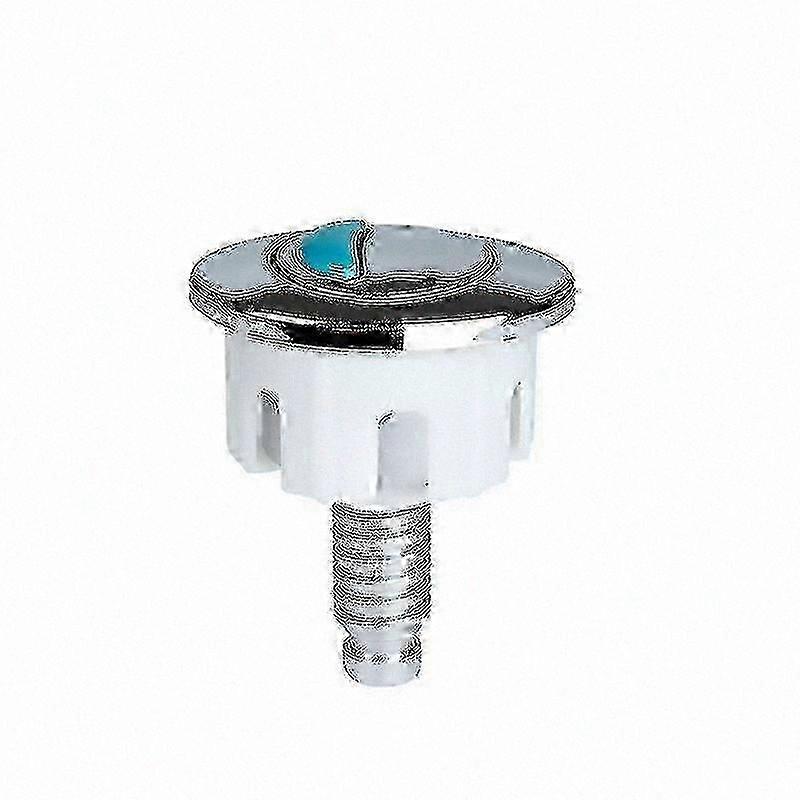 Chrome Round Push Button for Dual Flush Toilet Replacement in Bath or Shower Room