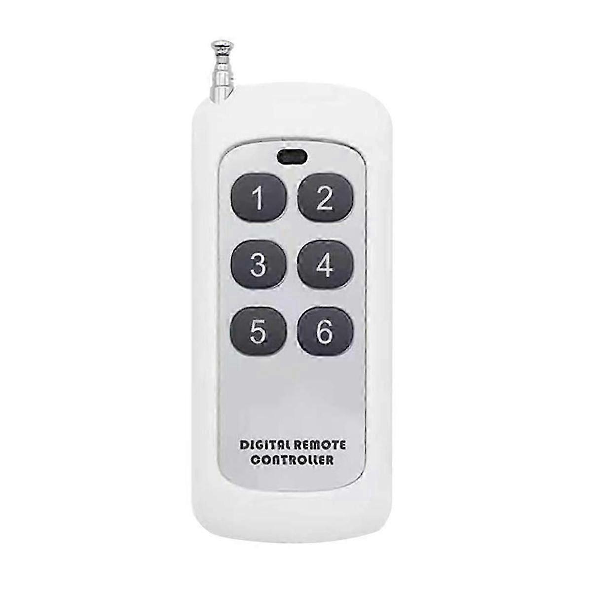 433MHz Wireless Remote Control, Long Range 1000m, Learning Code 1527, for Water Pumps, Tubular Moto