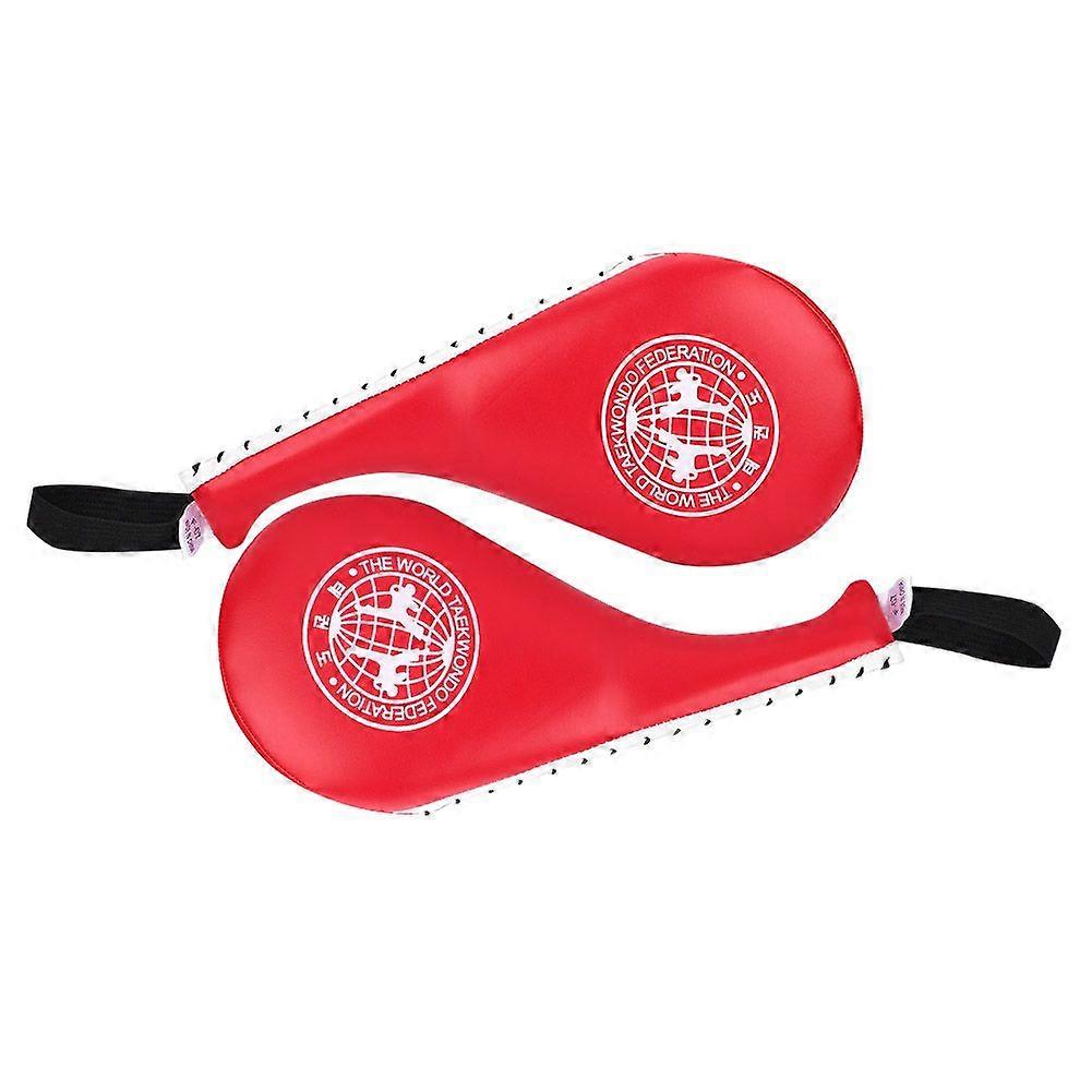Boxing Taekwondo Karate Kick Punching Training Target Soft PU Sponge Pad Adult Children (Red)