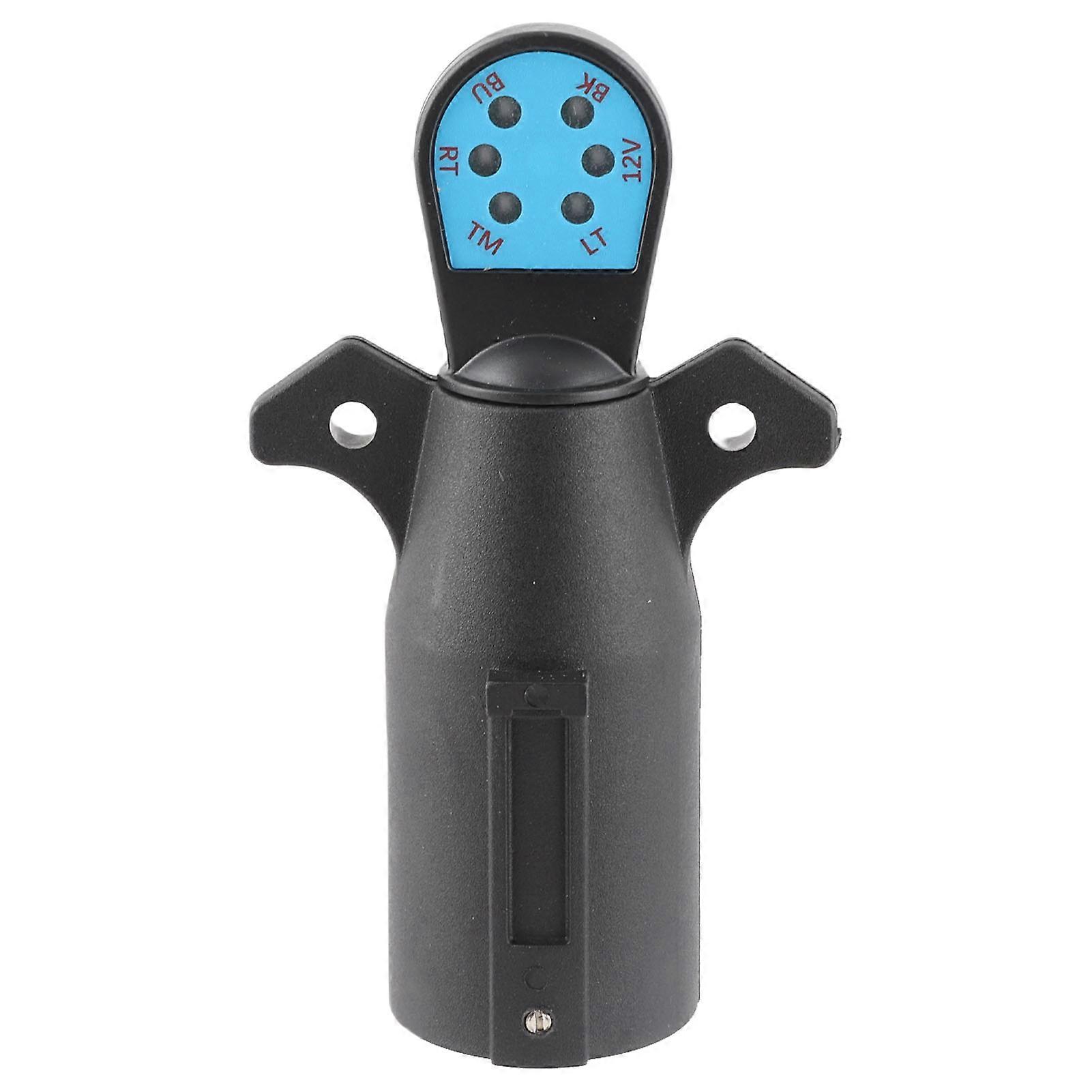 Trailer Cable Circuit Tester 12V 7Pin Towing Light Wiring Cable Circuit Plug Socket Tester for Auto Trailers