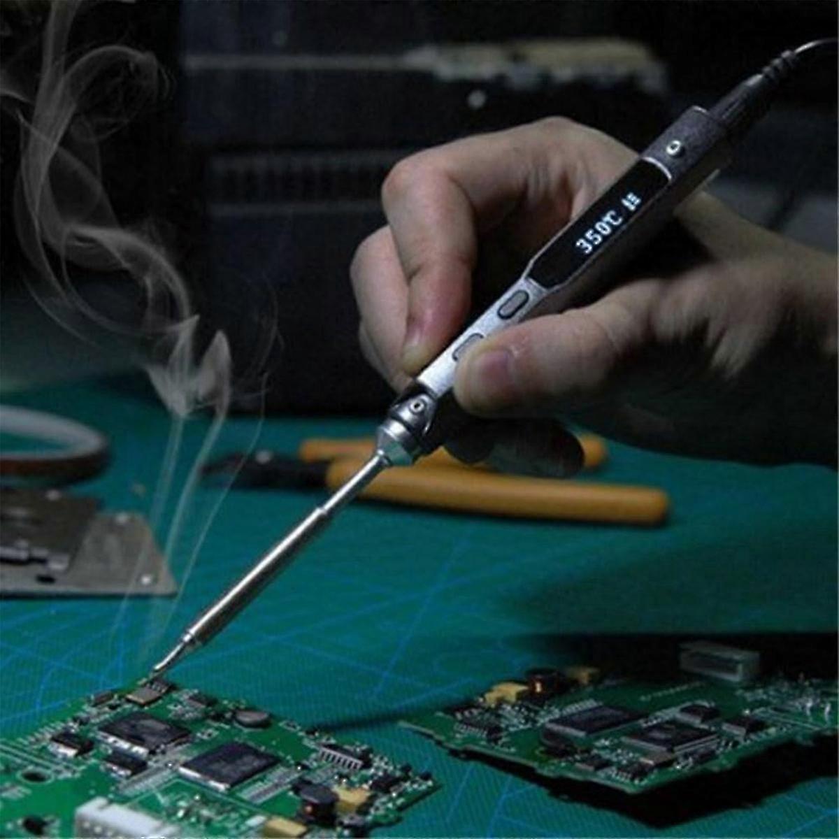 5PCS Soldering Iron Tips,TS100 Series Rapid Heating Replacement Tip