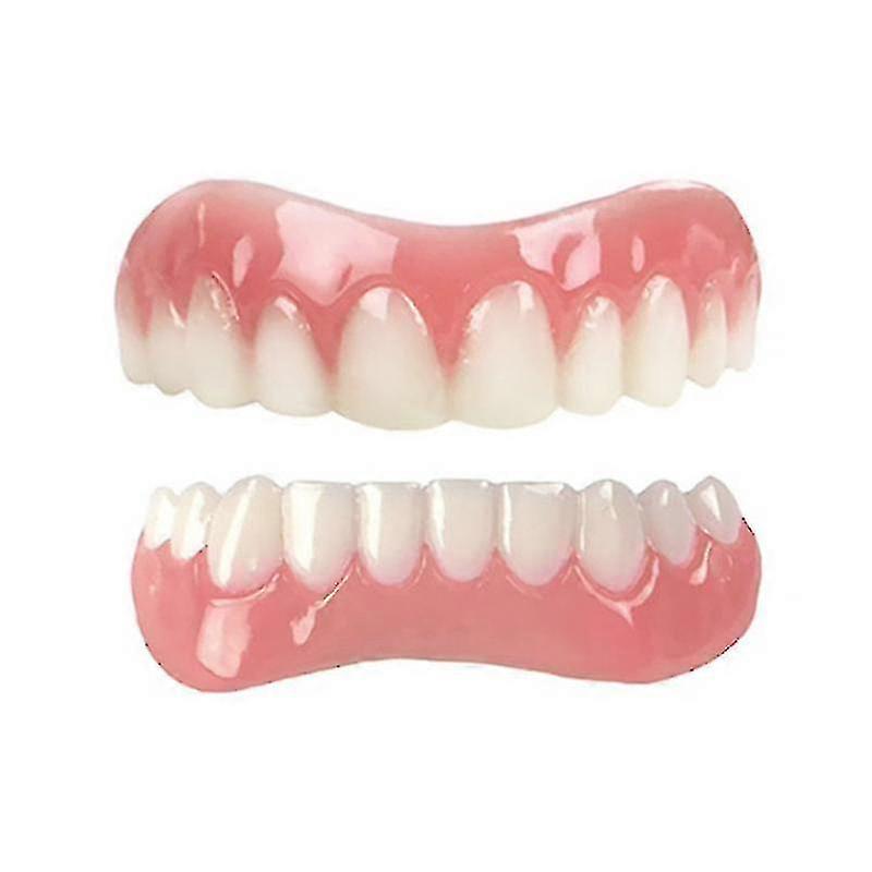 Dental veneers for perfect smile - Snap On Smile comfortable flex denture--Upper And Lower Teeth