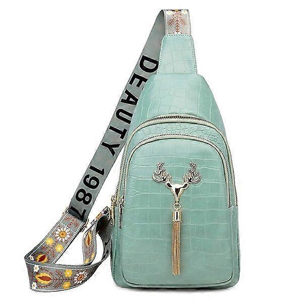 Women's shoulder bag, blue, multi-purpose adjustable strap