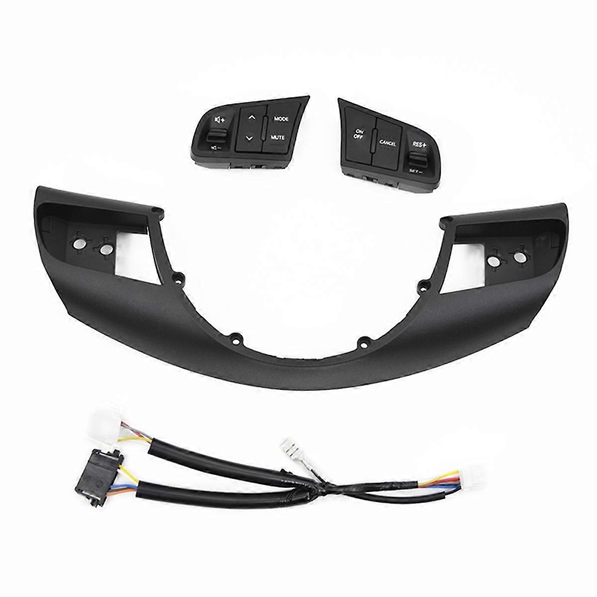 Car Steering Wheel Audio Control Button Cruise Control Switch with Frame for Soul Forte 2014-2017