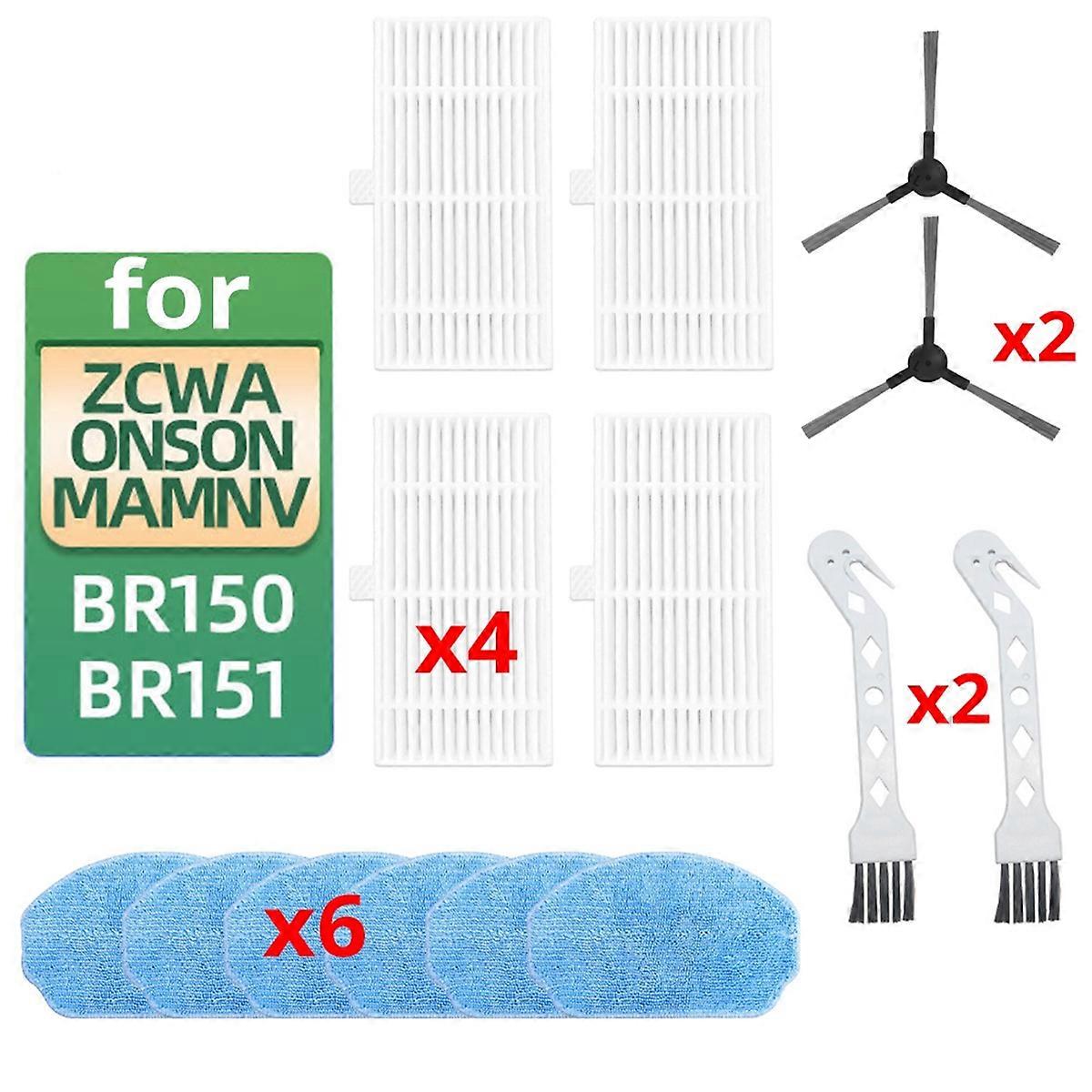 For Sweeping Machines BR150 BR151 Side Brush Filter Cloth Accessories Brush