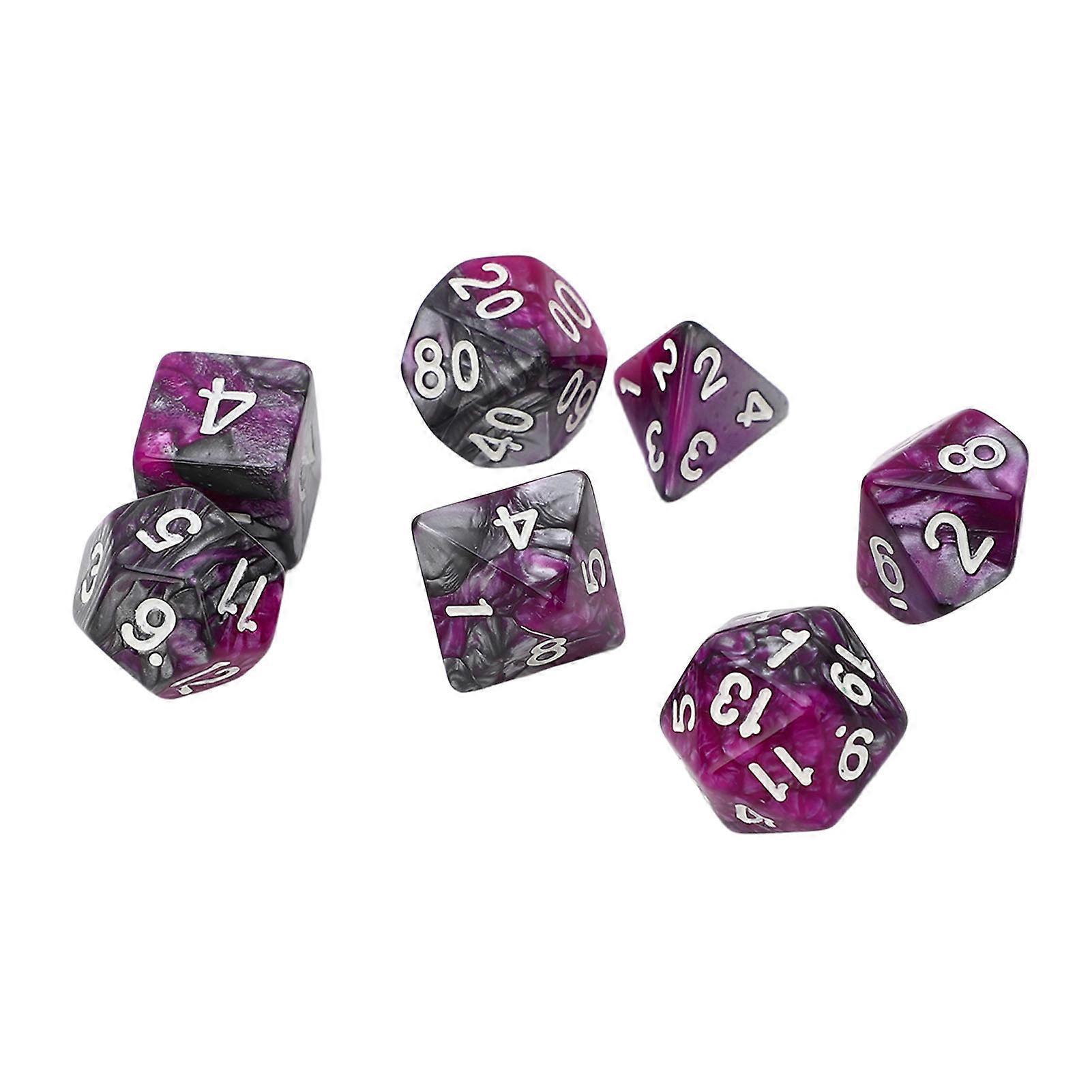 4Set Large White Polyhedral Dice Multifaceted 112g for Games