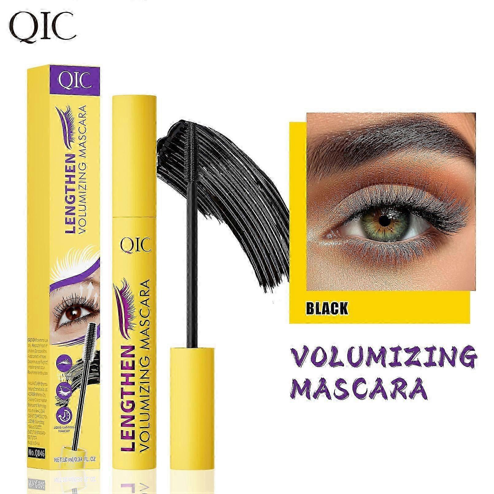 Volumizing Mascara, Eyelash Elasticity Enhancing Mascara, for Long-Lasting Curl, Length & Nourishment