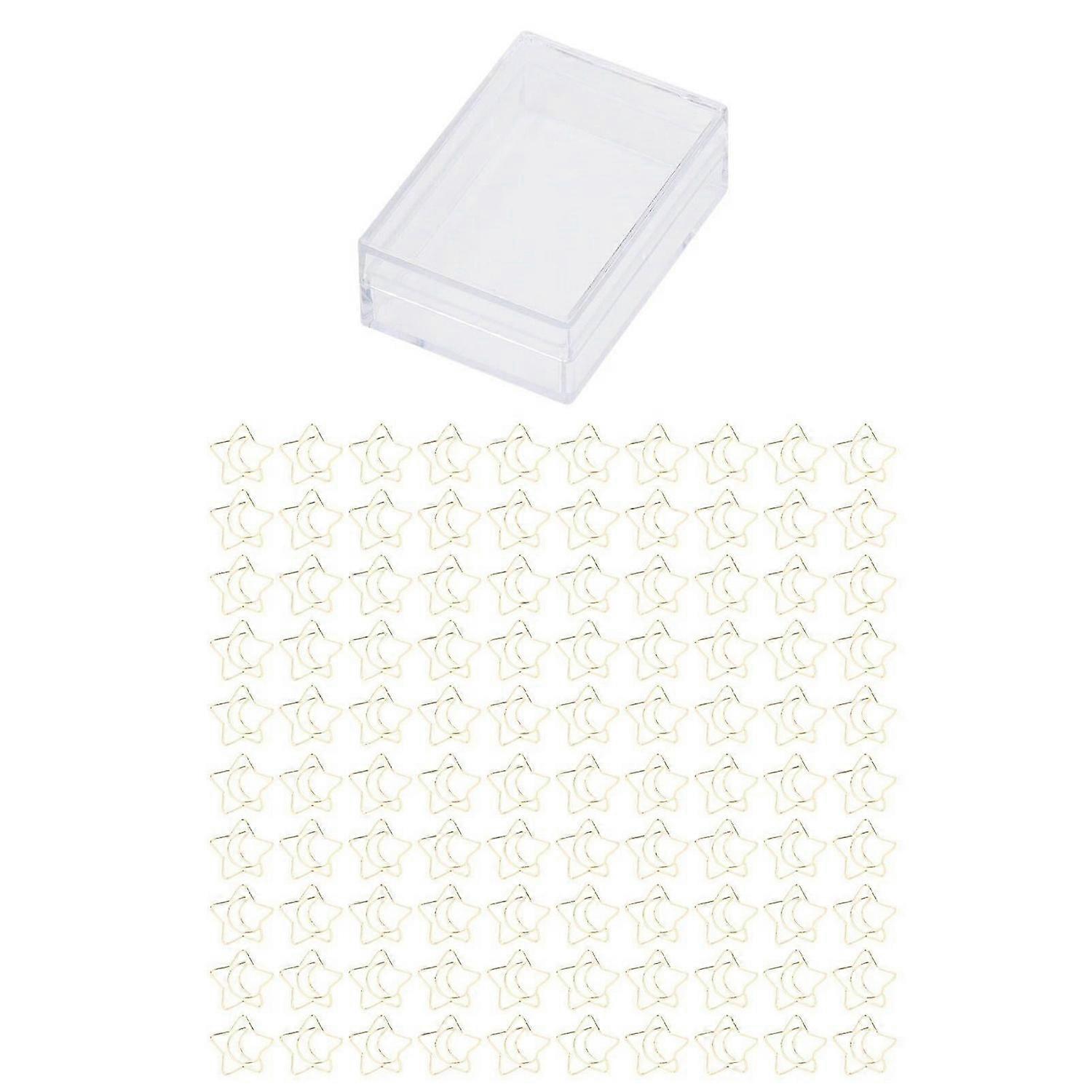 2025 Latest Model 100pcs Metallic Paper Clips Electroplating Process Golden