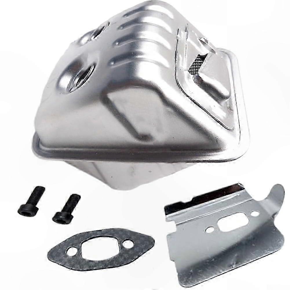 Replacement Exhaust Silencer for Chainsaw, Durable Metal Build with Included Components