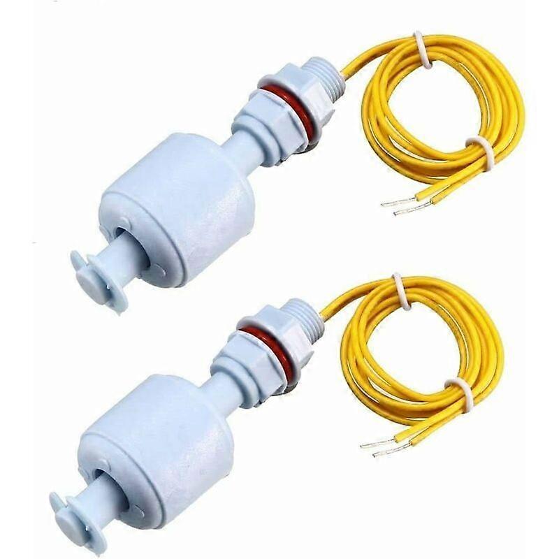 PP Float Switch for Water Pump Tank Liquid Water Level Sensor Cable (2pcs)