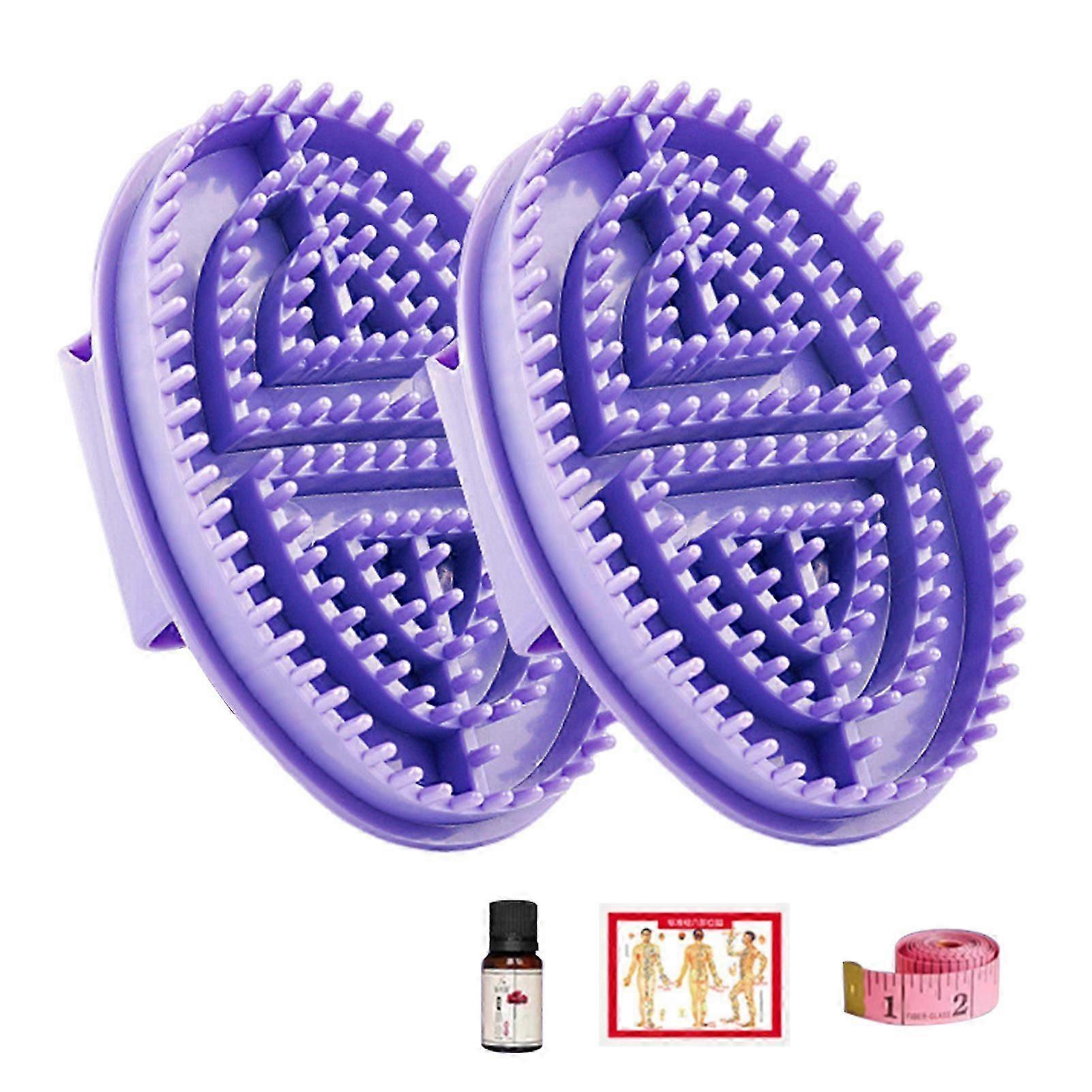 PVC Meridians Brush with Essential-Oil Portable Massaging Tools for Whole Body