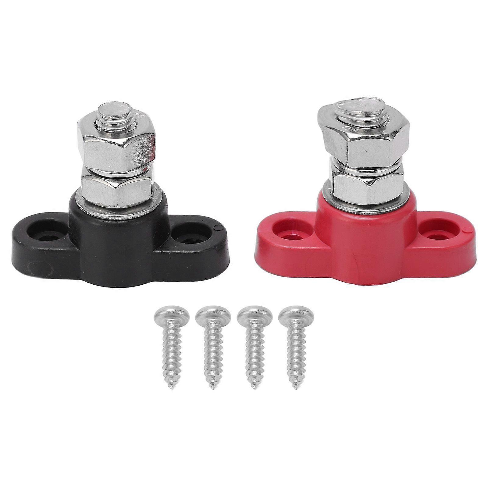 Power Distribution Block with M8 Studs 2 Colors Robust Easy Installation for Solar Trucks Buses DC 48V