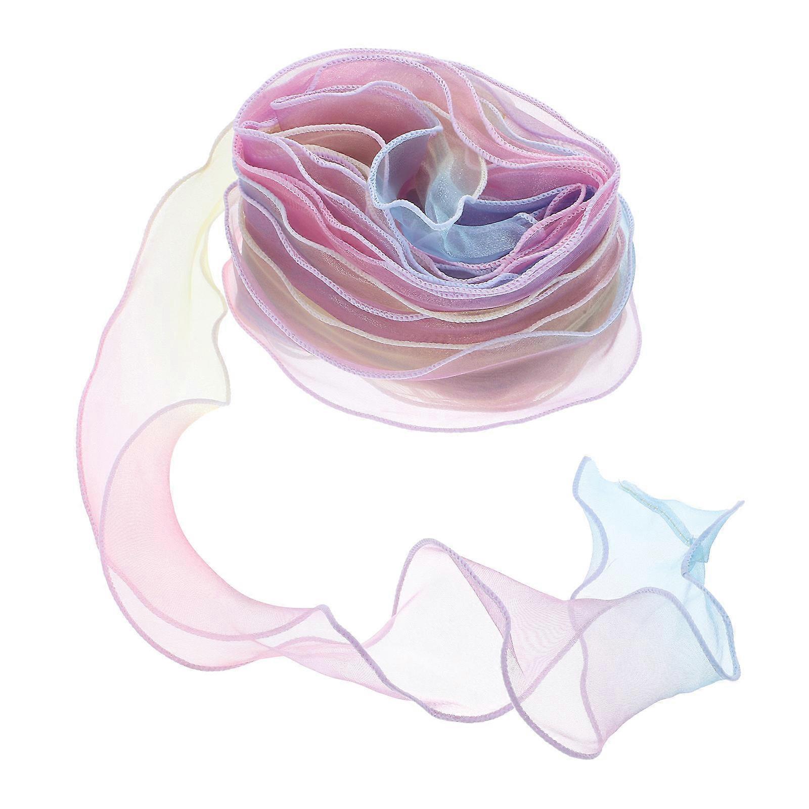 Rainbow Gradient Gauze Ribbon Gift Packing Ribbon for Decoration 10Pcs