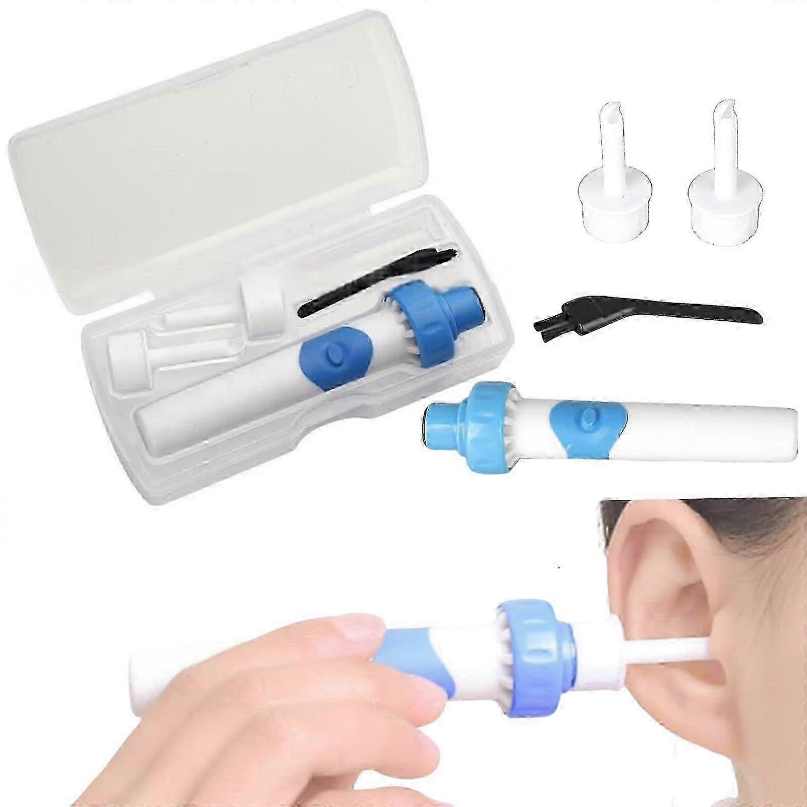 Oroclear Ohrenschmalzsauger, transparenter Reiniger mit 2 abwaschbaren Köpfen, für Kinder und Erwachsene