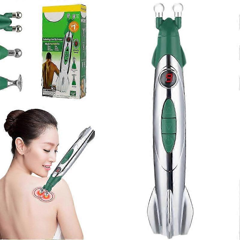 Electric Acupuncture Pen Meridian Therapy Massager for Muscle Pain Relief & Deep Tissue Stimulation