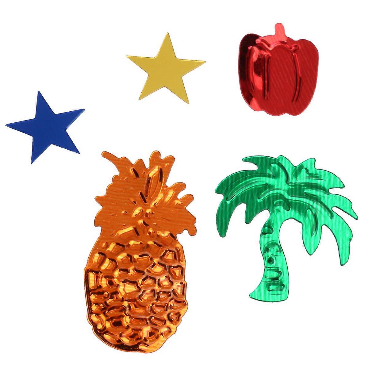 Hawaiian Style Cocnut Tree Confetti for Desk Decoration 15G Mixed Colors