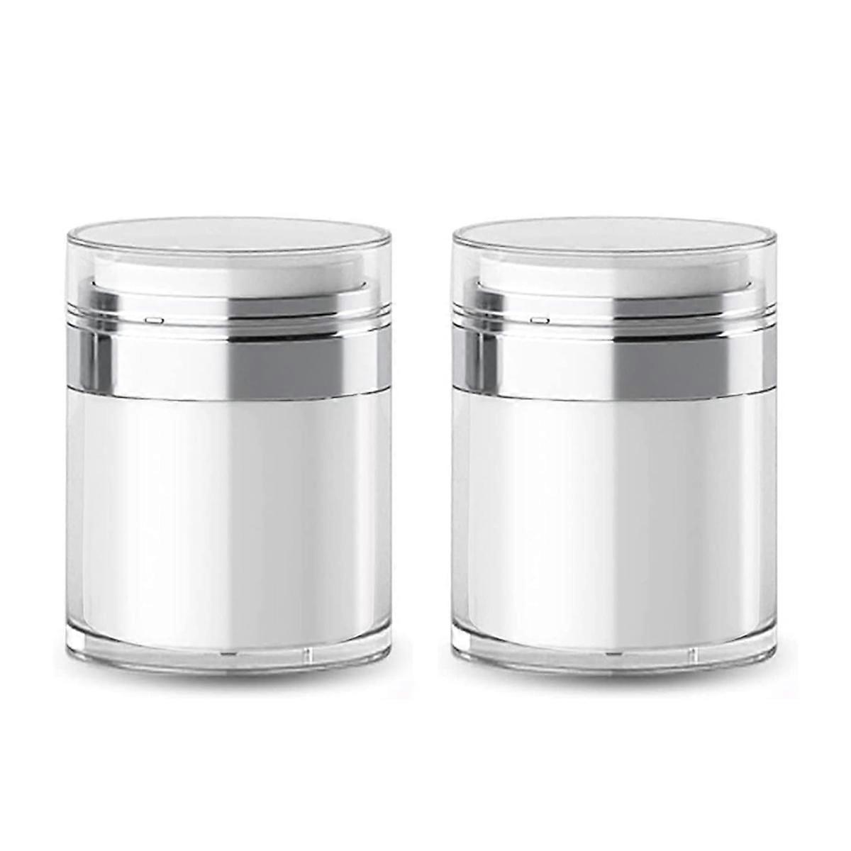 Refillable Airless Pump Jars,Empty Acrylic Makeup Cosmetic Containers