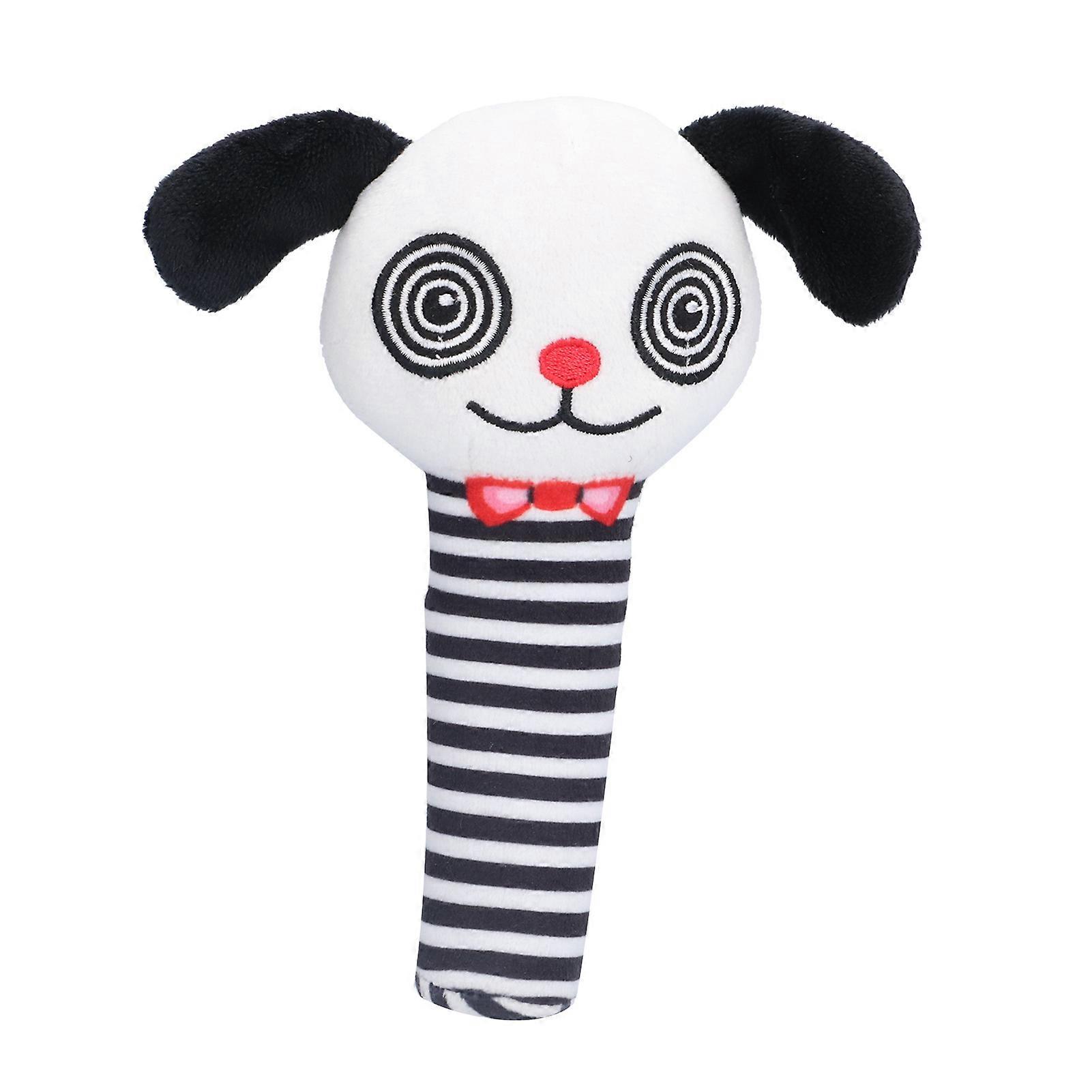 Hochet en peluche pour bébé, jouet doux à poignée, hochet à main, clochette, jouet animal, chiot