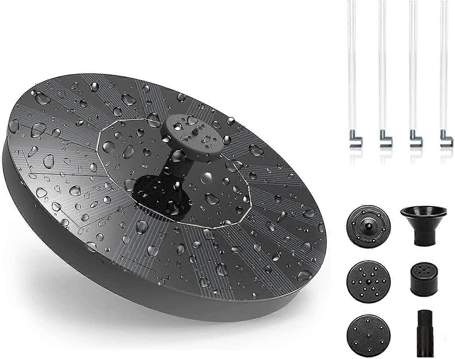 Sunjoy Tech Solar Powered Fountain, Eco-Friendly, Adjustable Nozzles, Resin