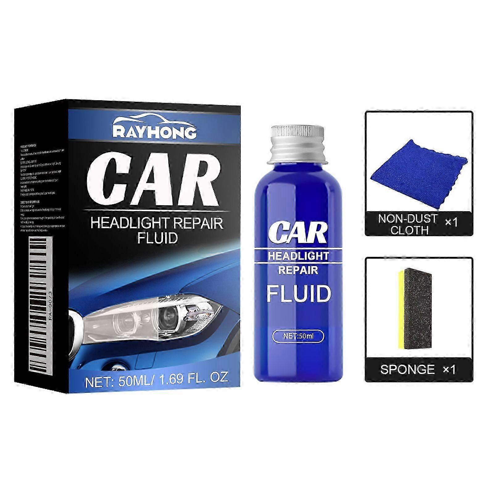 50ml Car Headlight Restoration Kit  Easy-to-Use Scratch, Yellowing & Oxidation Repair for Bright, Clear, and Safe Headlights