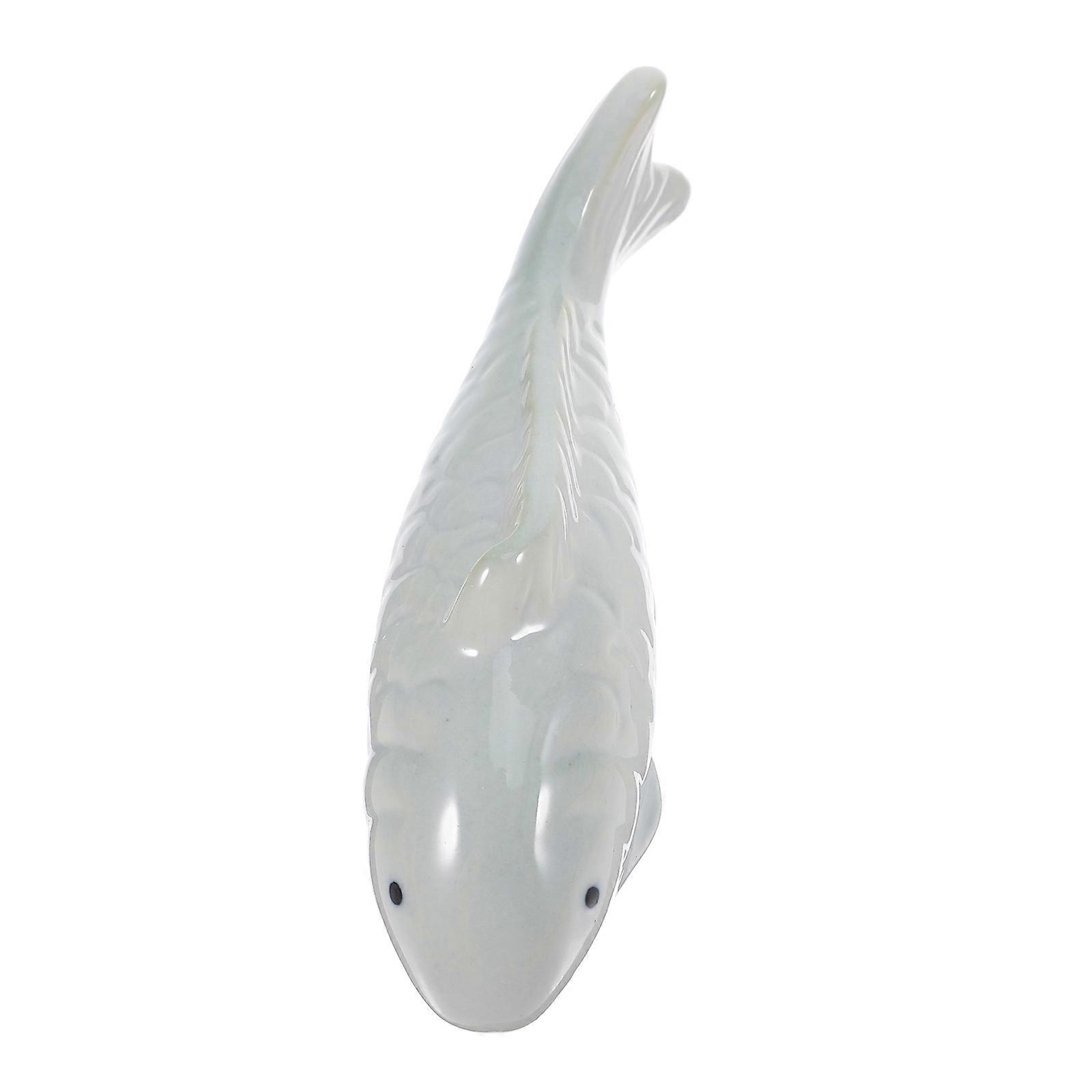 Adorable Floating Fish Ceramic Fish Ornament for 2Pcs Aquarium Decor