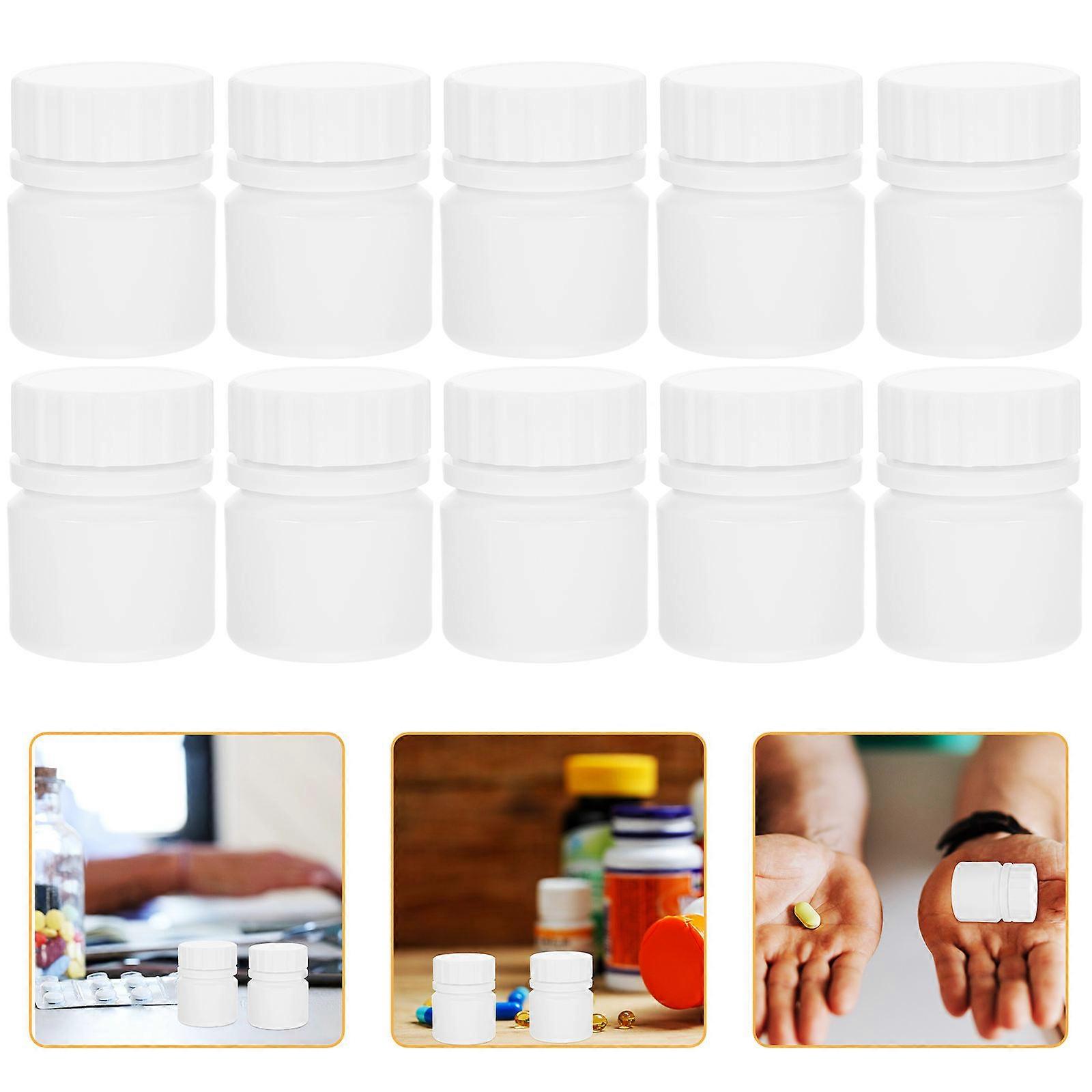 Mini Storage Bottles with Screw Cap for Storage Use 24Pcs Hdpe