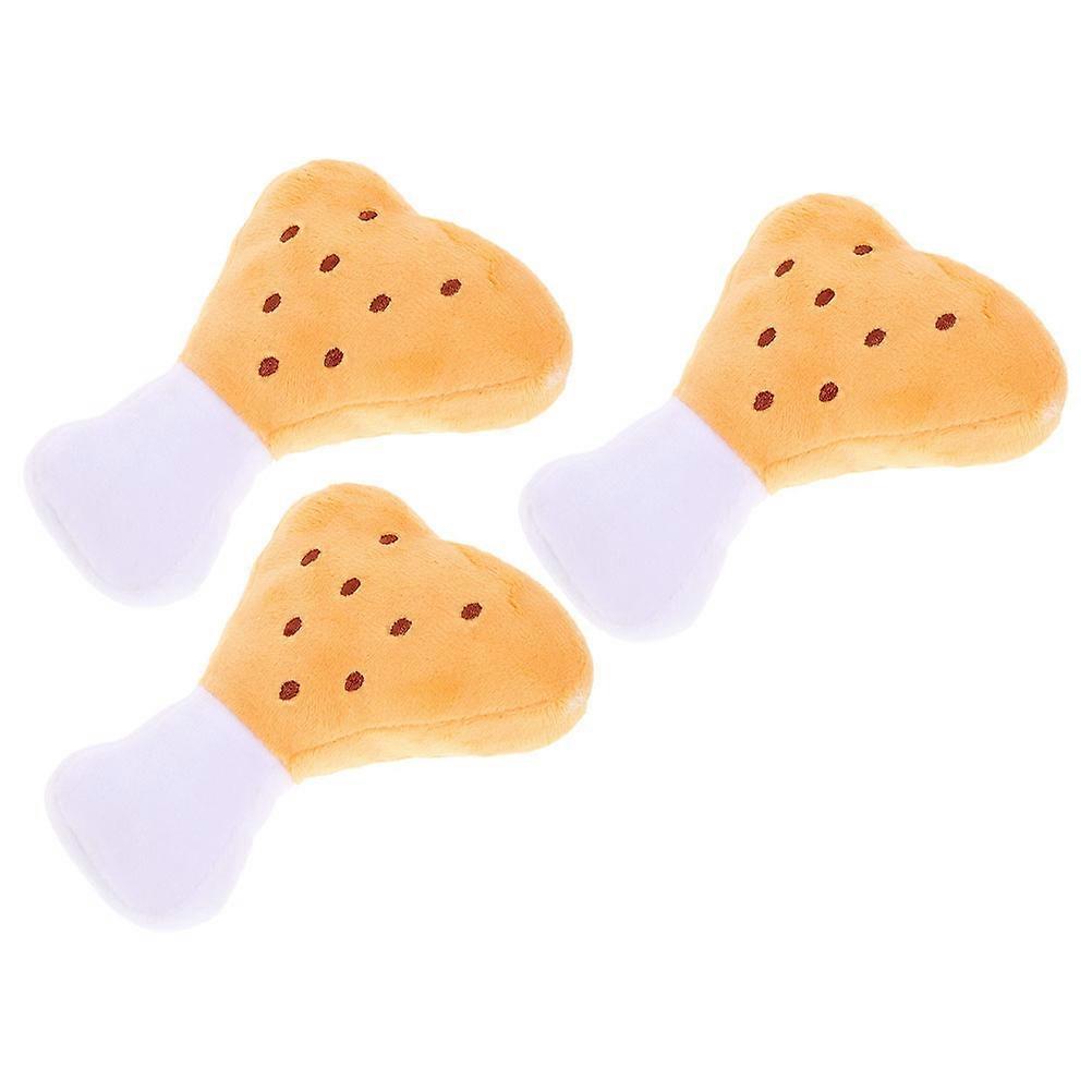 Interactive Dog Toy Plush Chicken Leg for Chewing 15Pcs Pack
