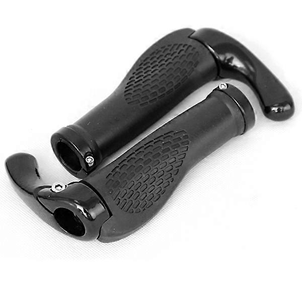 Bar End Handlebar Grips Ox Horn for Road Bikes One Pair Black