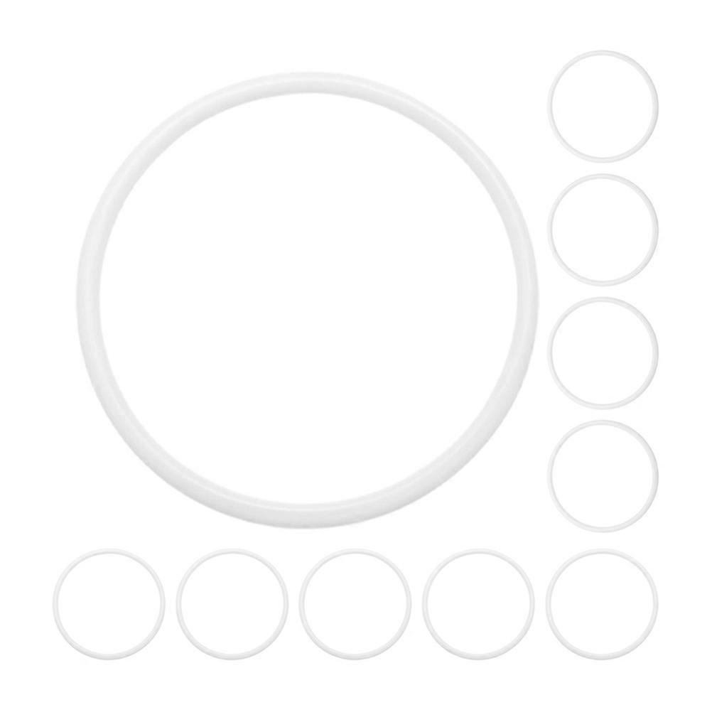 DIY Plastic Wire Wreath Rings for Craft Projects 50Pcs White