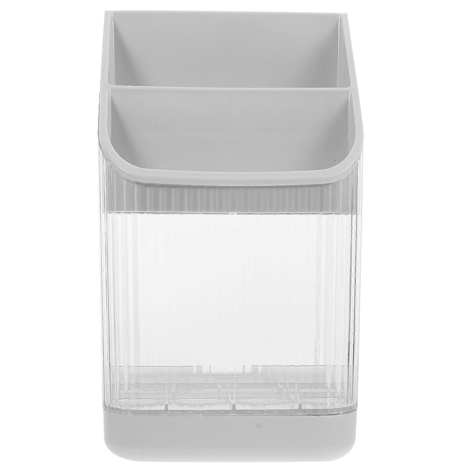 Fashionable Kitchen Utensil Holder 3Pcs Rectangular Storage Solution For Home Organization Grey