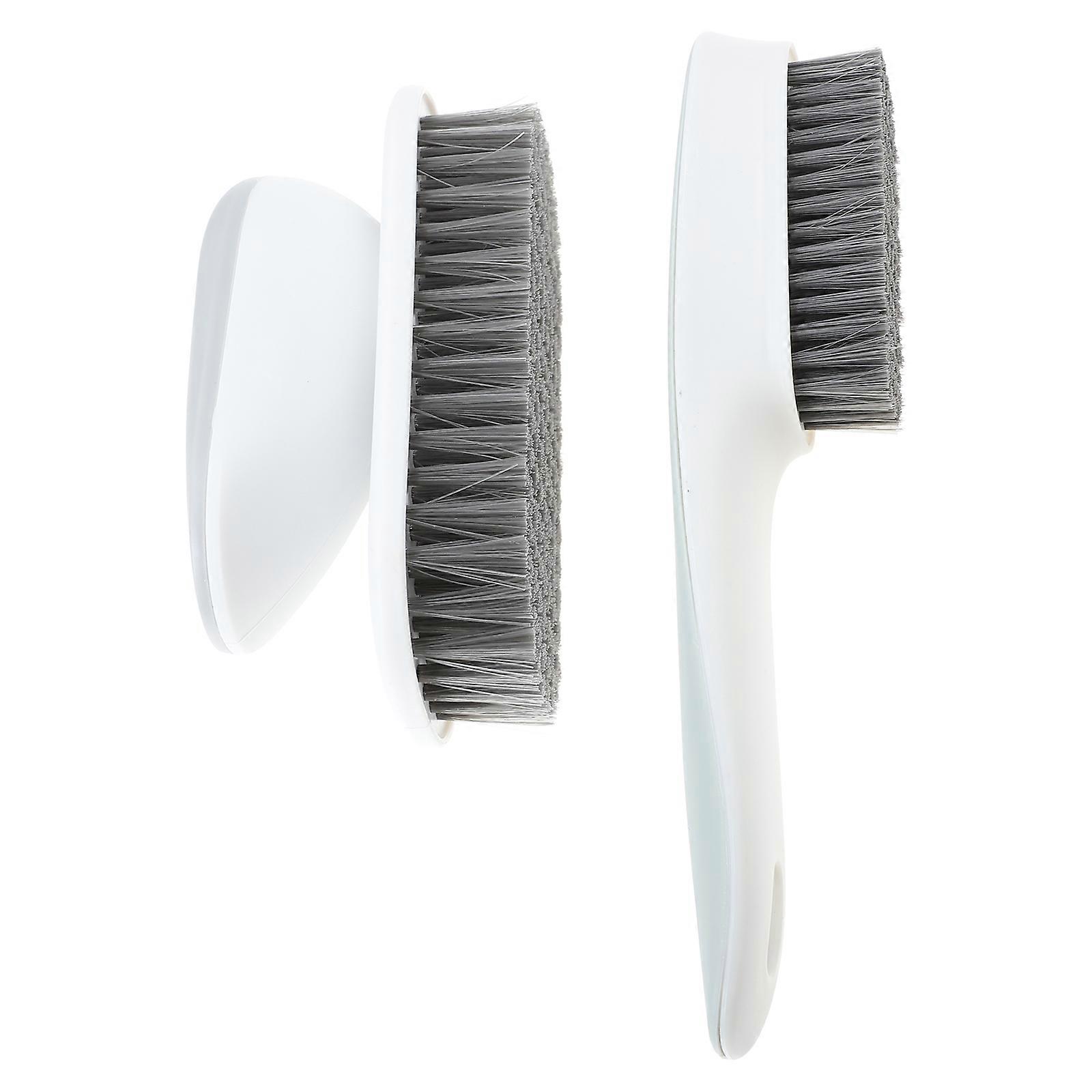 Shoe Cleaning Brush Long Handle Scrub Brush Household Users Light Grey Ergonomic Long Handle 1 Set