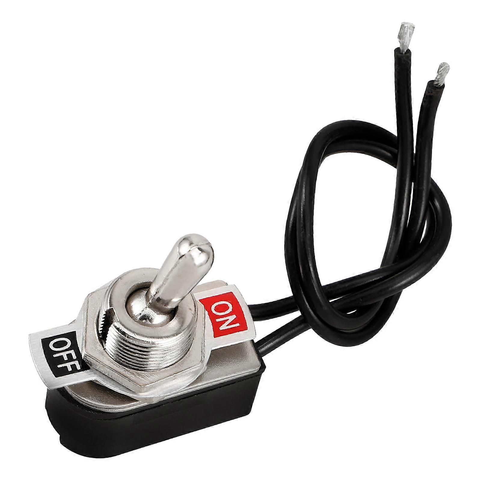 Rocker Switch with Wire Car Modification Toggle Switch 3.60X3.00X1.70CM for Vehicle Owners 1Pcs Easy Operation