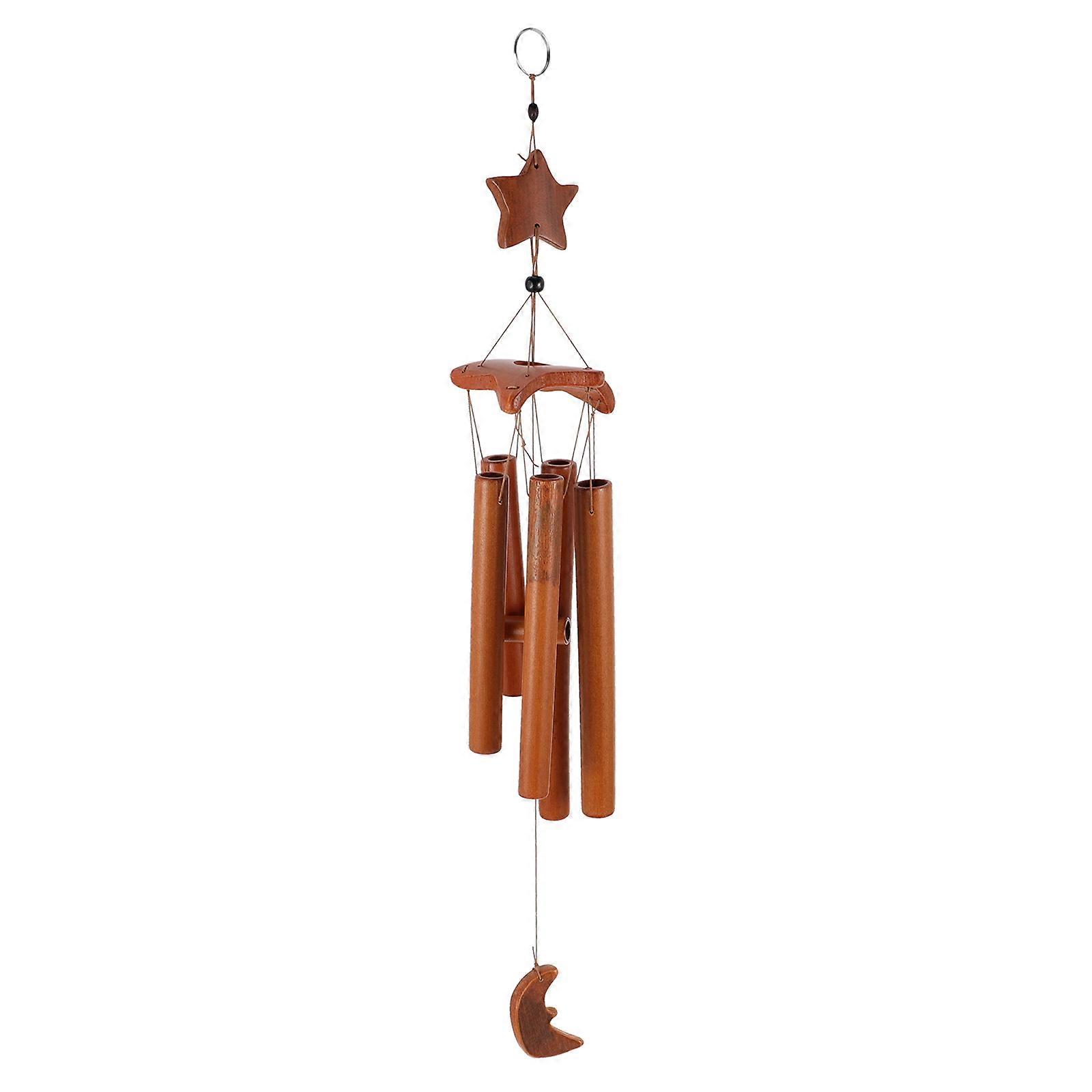 Hanging Decoration Bamboo Wind Bell for Outdoor Use 2Pcs Set