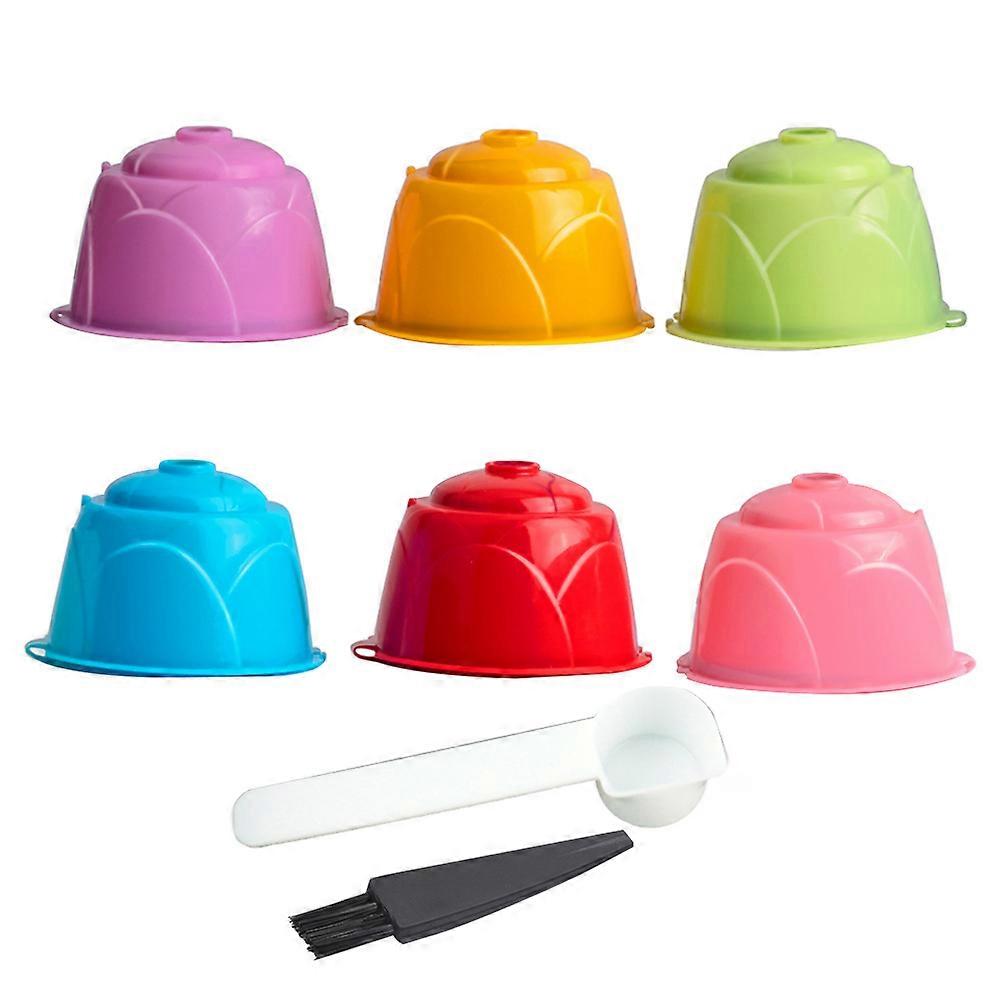 Reusable Coffee Capsules Coffee Maker Kit with Filter Cup for 2Pcs Use