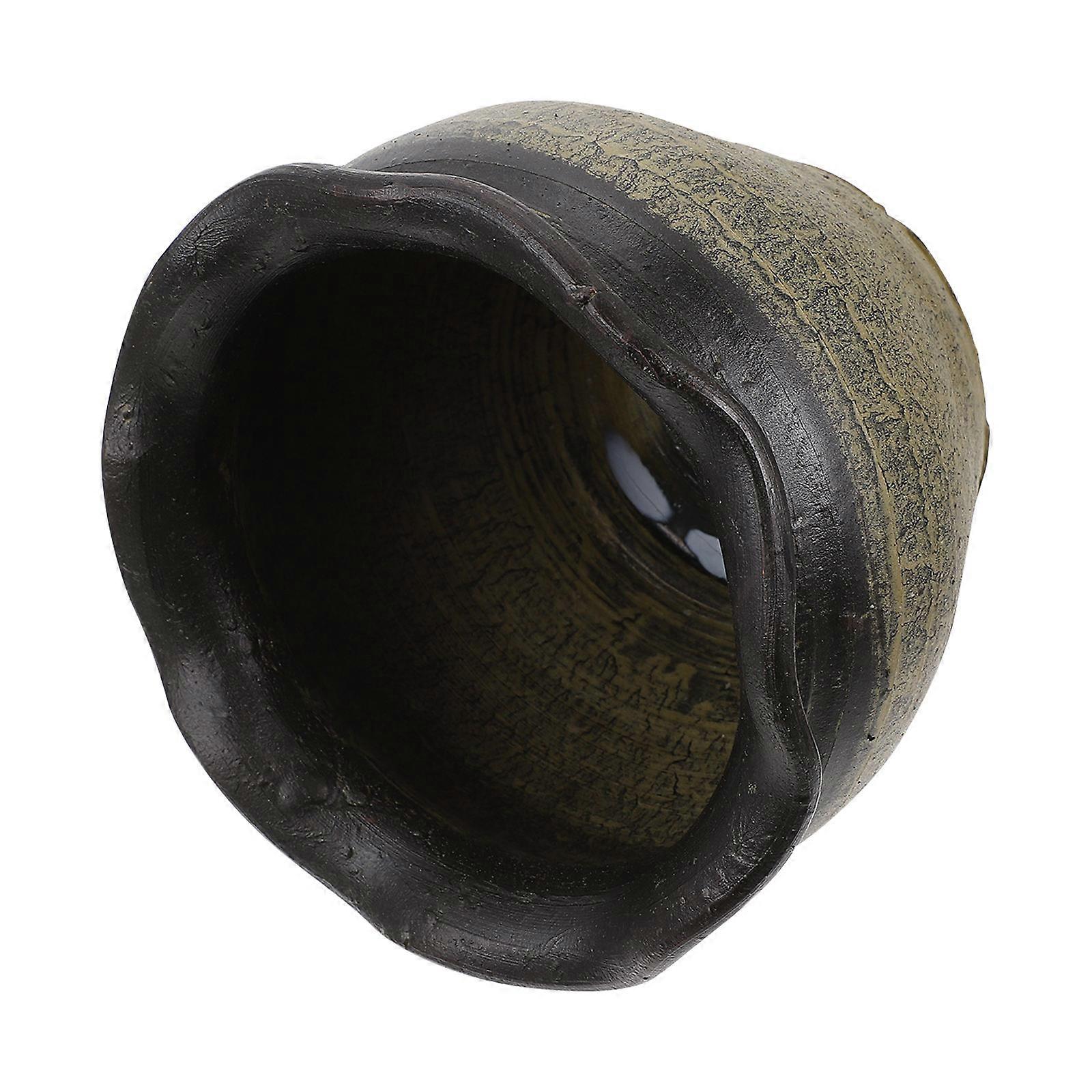 Pottery Flowerpot for Planting 2Pcs Creative Grey Flower Container Decor