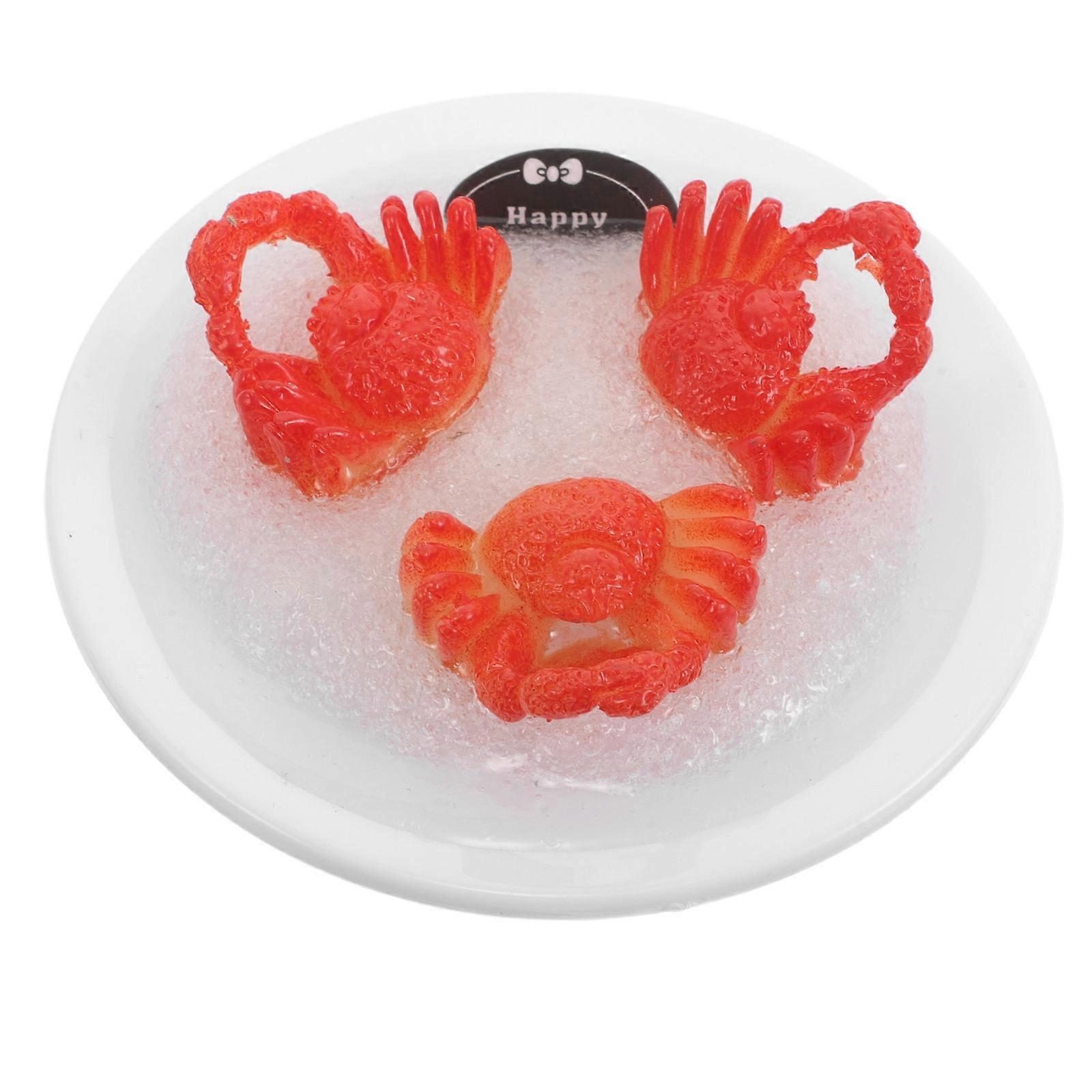 Artificial King Crab Seafood Decorative Model for Decor 5Pcs Realistic Display