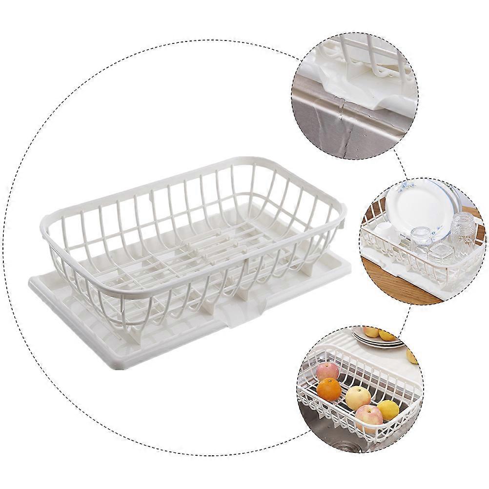 Kitchen Containers Plastic Bowl Rack for Drain 1Pcs White