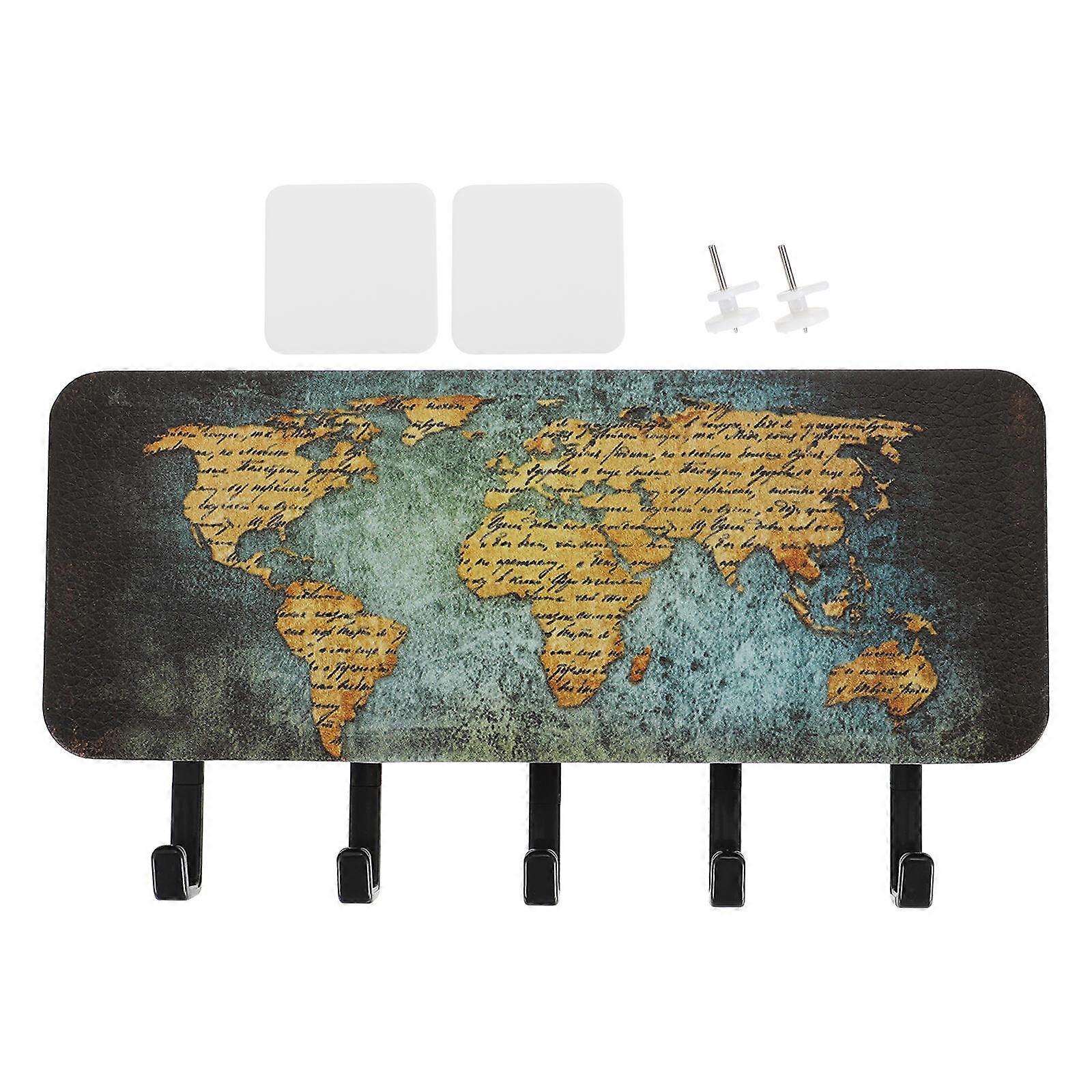 Versatile Wall-Mounted Key Hook Holder For Hallway And Bedroom With Accessory Storage 1Set