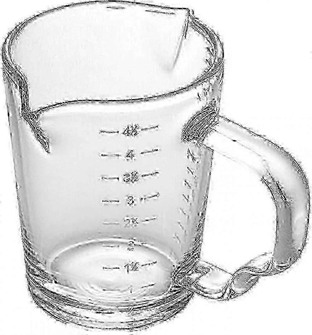 Glass Measuring Cup with Handle and Graduations