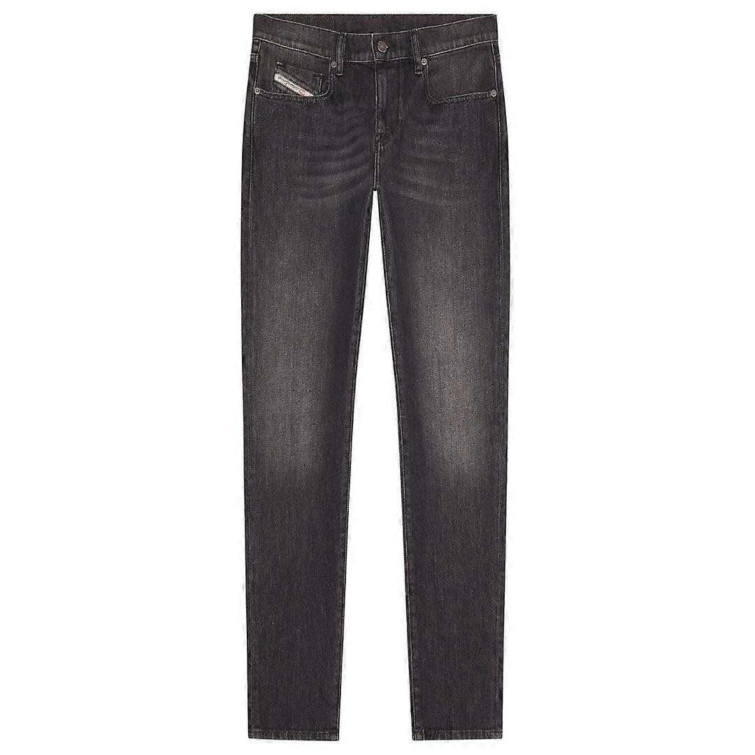 Diesel 2019 D-Strukt 黑色水洗牛仔裤