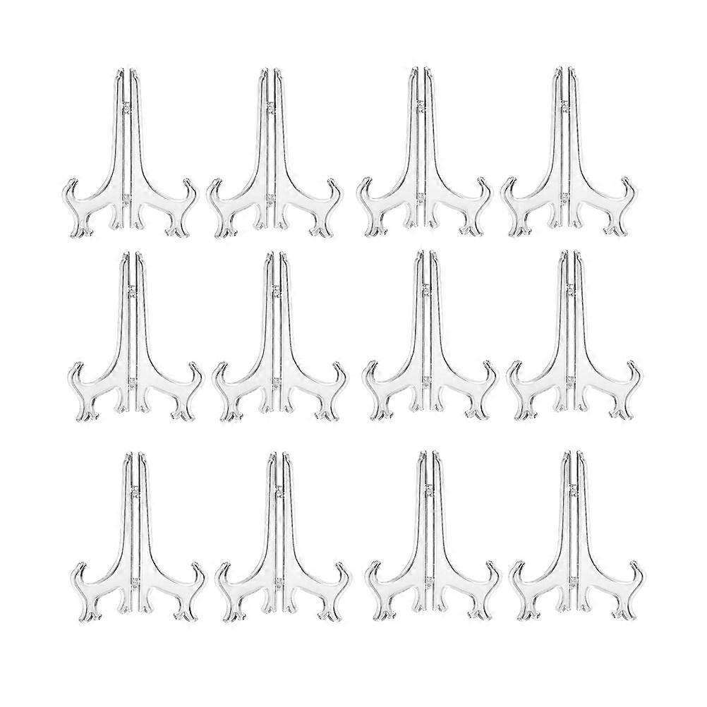 Plastic Dish Rack for Holding 72Pcs Transparent Plate Display Supplies